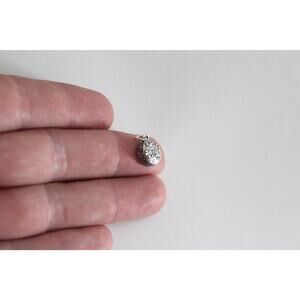 Sterling Silver Cheeseburger Charm, Sterling Silver Hamburger Charm